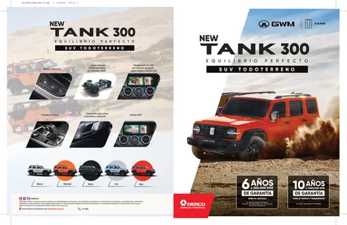Catálogo Derco | Haval Tank 300 TANK 300 2027 | 2026-09-07T00:00:00.000Z - 2026-09-21T00:00:00.000Z