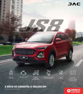 Catálogo Derco en La Joya | JAC JS8 JS8 1.5 MT COMFORT 2026 | 2026-09-07T00:00:00.000Z - 2026-09-21T00:00:00.000Z