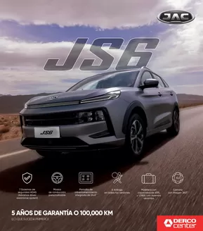 Catálogo Derco en La Joya | JAC JS6 JS6 COMFORT 2024 | 2026-09-07T00:00:00.000Z - 2026-09-21T00:00:00.000Z