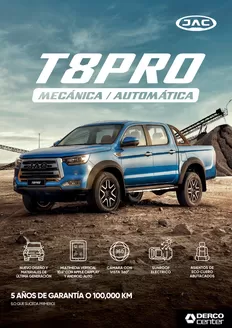 Catálogo Derco en Huancavelica | JAC T8 PRO T8 PRO AUTOMÁTICA 2.0 4X4 LUXURY 2026 | 2026-09-07T00:00:00.000Z - 2026-09-21T00:00:00.000Z