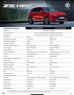 Catálogo MG en Huancavelica | Ficha tecnica MG ZS HEV MG Peru 097e8b9a0e | 2026-01-01T00:00:00.000Z - 2026-12-31T00:00:00.000Z