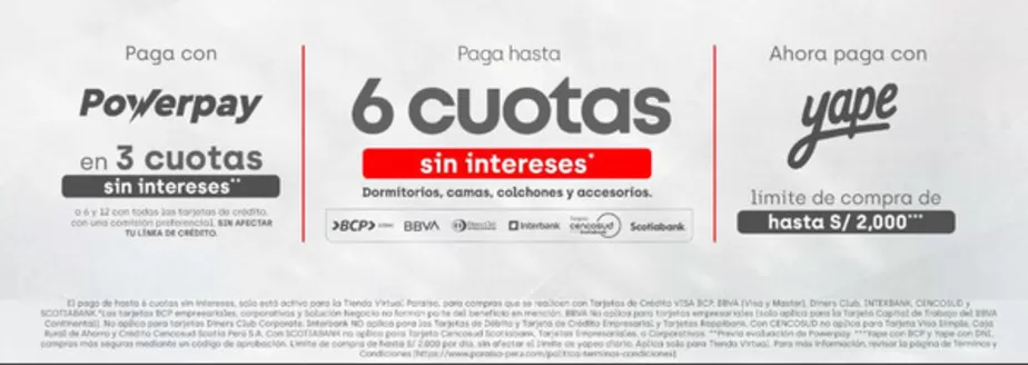 Catálogo Paraiso del Perú en Sullana | Paga | 2026-09-08T00:00:00.000Z - 2026-10-31T00:00:00.000Z