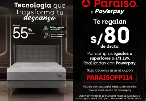 Catálogo Paraiso del Perú en Sullana | Paraiso powepay | 2026-09-08T00:00:00.000Z - 2026-09-30T00:00:00.000Z
