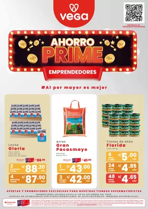 Catálogo Vega en Lima | Ahorro PRIME | 2025-09-09T00:00:00.000Z - 2025-09-30T00:00:00.000Z