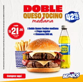 Catálogo Bembos en Lima | Promociones actuales | 2025-09-10T00:00:00.000Z - 2025-09-24T00:00:00.000Z