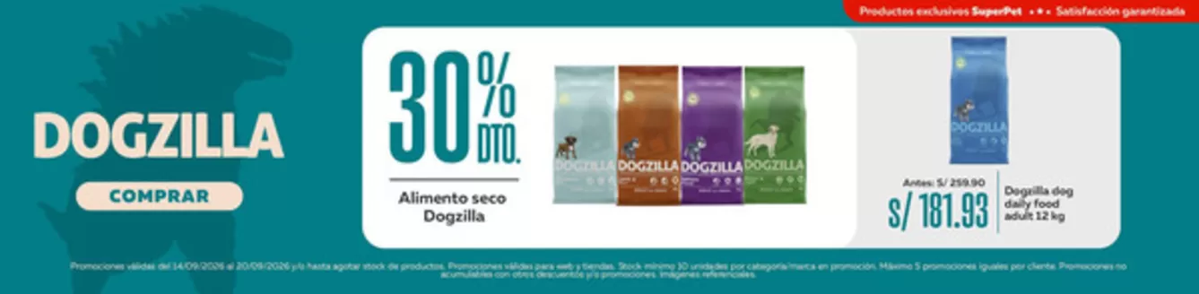 Catálogo Superpet en Lima | Gran variedad de ofertas | 2026-09-14T00:00:00.000Z - 2026-09-20T00:00:00.000Z
