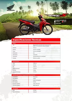 Catálogo Honda en Irazola | Honda WAVE 110S | 2026-09-15T00:00:00.000Z - 2026-09-29T00:00:00.000Z