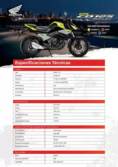 Catálogo Honda en Irazola | Honda CB125 HORNET 2026 | 2026-09-15T00:00:00.000Z - 2026-09-29T00:00:00.000Z