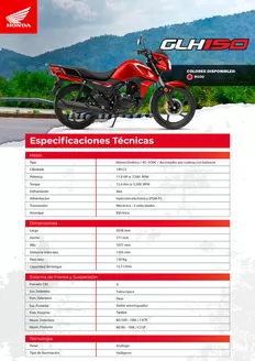 Catálogo Honda en Punchana | Honda GLH150 | 2026-09-15T00:00:00.000Z - 2026-09-29T00:00:00.000Z