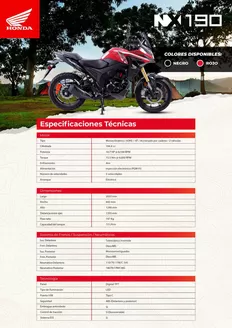 Catálogo Honda | Honda NX190 YM26 | 2026-09-15T00:00:00.000Z - 2026-09-29T00:00:00.000Z