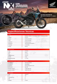 Catálogo Honda en Punchana | Honda NX500 E CLUTCH | 2026-09-15T00:00:00.000Z - 2026-09-29T00:00:00.000Z