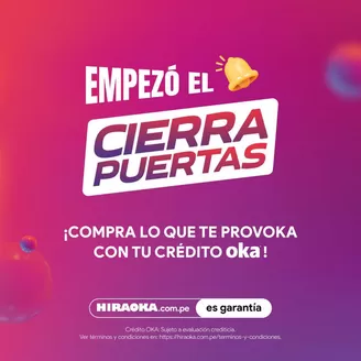 Catálogo Hiraoka en Cajamarca | Cierra Puertas | 2026-09-17T00:00:00.000Z - 2026-09-20T00:00:00.000Z