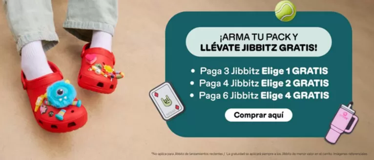 Catálogo Crocs | Arma tu pack y llevate jibbitz gratis  | 2026-09-17T00:00:00.000Z - 2026-10-17T00:00:00.000Z