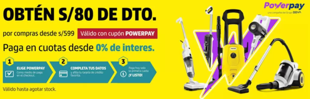Catálogo Karcher | Obten S/80 de dto ppr compras desde S/599 | 2026-09-18T00:00:00.000Z - 2026-10-18T00:00:00.000Z