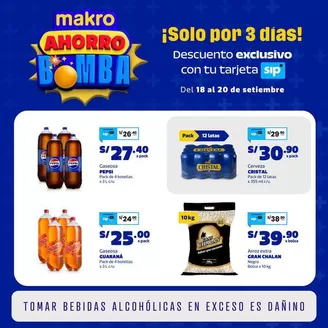 Catálogo Makro | Volante SIP FDS | 2026-09-18T00:00:00.000Z - 2026-09-20T00:00:00.000Z