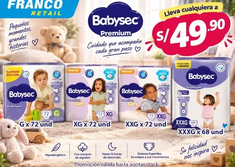 Catálogo Franco Supermercado | Babysec | 2026-09-21T00:00:00.000Z - 2026-10-21T00:00:00.000Z