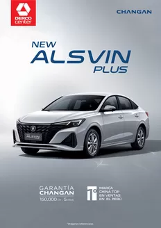 Catálogo Derco en Catacaos | Changan New Alsvin Plus ADVANCE 1.5 MT 2027 | 2026-09-21T00:00:00.000Z - 2026-10-05T00:00:00.000Z