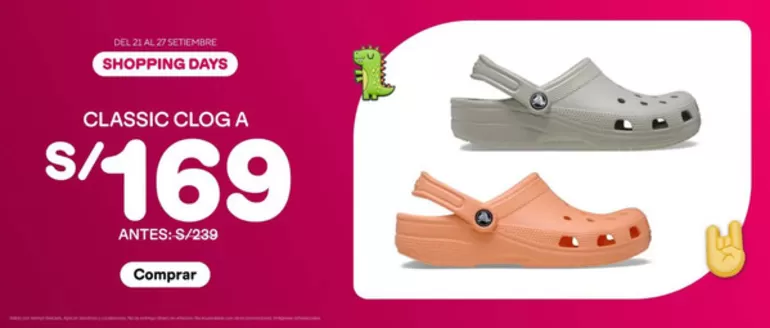 Catálogo Crocs | Shopping Days | 2026-09-22T00:00:00.000Z - 2026-09-27T00:00:00.000Z