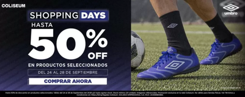 Catálogo Umbro | Shopping Days | 2026-09-24T00:00:00.000Z - 2026-09-28T00:00:00.000Z