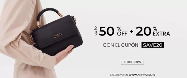 Catálogo Amphora | Up to 50%off + 20%off extra  | 2026-09-28T00:00:00.000Z - 2026-10-31T00:00:00.000Z