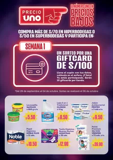 Catálogo Hiperbodega Precio Uno | LLEGARON LAS PROMOS DE LUCAS LLENA TU CARRITO CON S3 S5 Y S10 | 2026-08-31T00:00:00.000Z - 2026-10-04T00:00:00.000Z