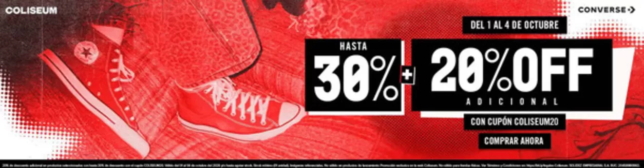 Catálogo Converse | Hasta 30%+20%off | 2026-10-02T00:00:00.000Z - 2026-10-04T00:00:00.000Z