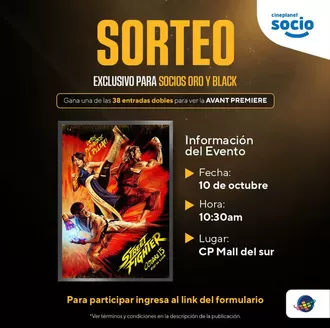 Catálogo CinePlanet | Sorteo | 2026-10-05T00:00:00.000Z - 2026-10-10T00:00:00.000Z