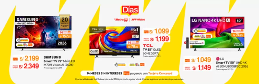 Catálogo Metro | Ofertas especiales atractivas para todos | 2026-10-06T00:00:00.000Z - 2026-10-20T00:00:00.000Z