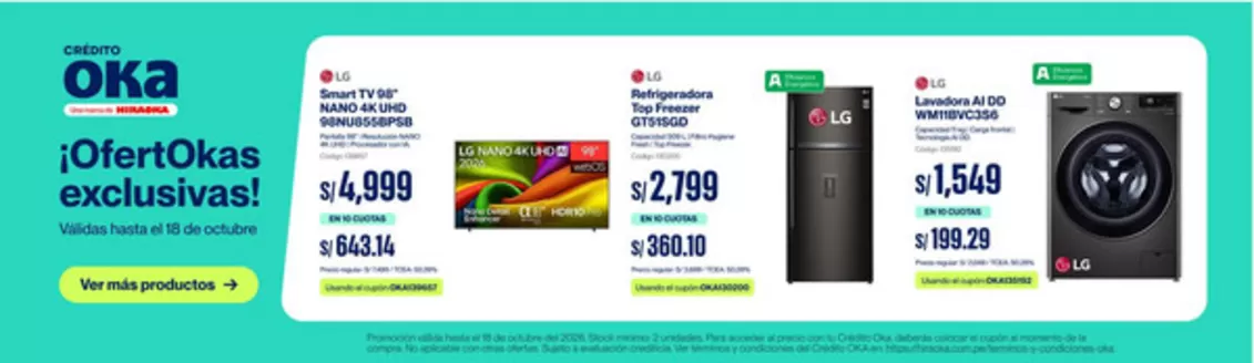 Catálogo Hiraoka en Chiclayo | Gangas exclusivas | 2026-10-12T00:00:00.000Z - 2026-10-18T00:00:00.000Z