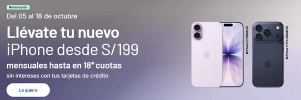 Catálogo Entel en Chiclayo | Llevate tu nuevo iphone desde S/199 | 2026-10-12T00:00:00.000Z - 2026-10-18T00:00:00.000Z