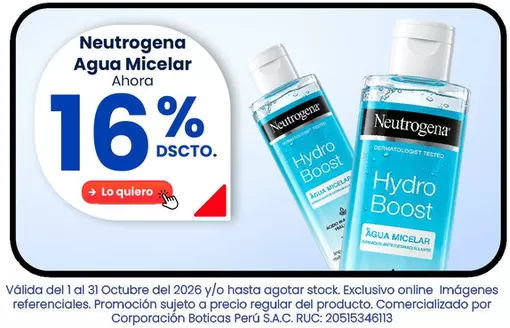 Catálogo Boticas Perú | Excelente oferta para cazadores de gangas | 2026-10-01T00:00:00.000Z - 2026-10-31T00:00:00.000Z