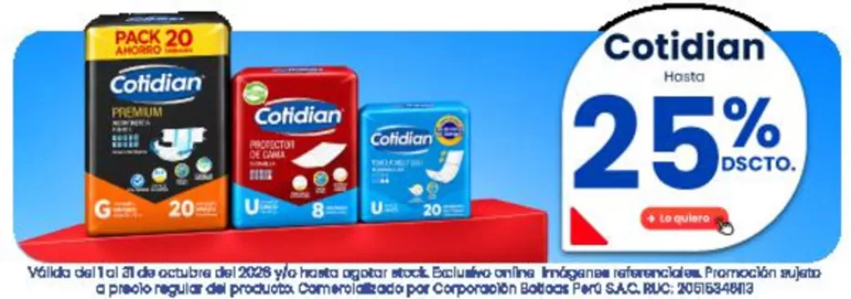 Catálogo Boticas Perú en Pimentel | Gangas exclusivas | 2026-10-01T00:00:00.000Z - 2026-10-31T00:00:00.000Z
