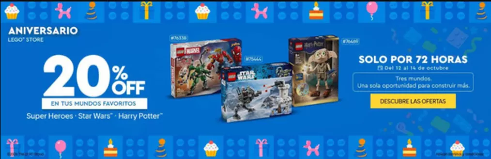 Catálogo LEGO | 20%off en tus mundos favoritos | 2026-10-13T00:00:00.000Z - 2026-10-14T00:00:00.000Z