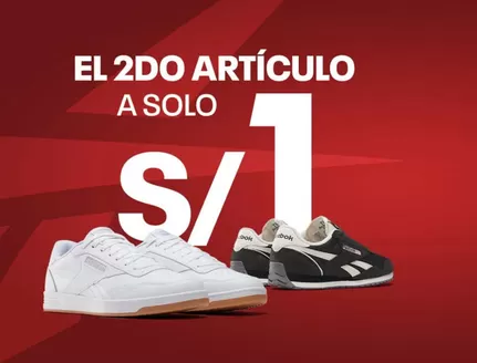 Catálogo Reebok en Lima | El 2do articulo a solo S/1 | 2026-10-13T00:00:00.000Z - 2026-10-31T00:00:00.000Z