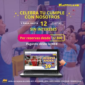 Catálogo Happyland | Celebra tu cumple con nosotros  | 2025-09-15T00:00:00.000Z - 2025-09-27T00:00:00.000Z
