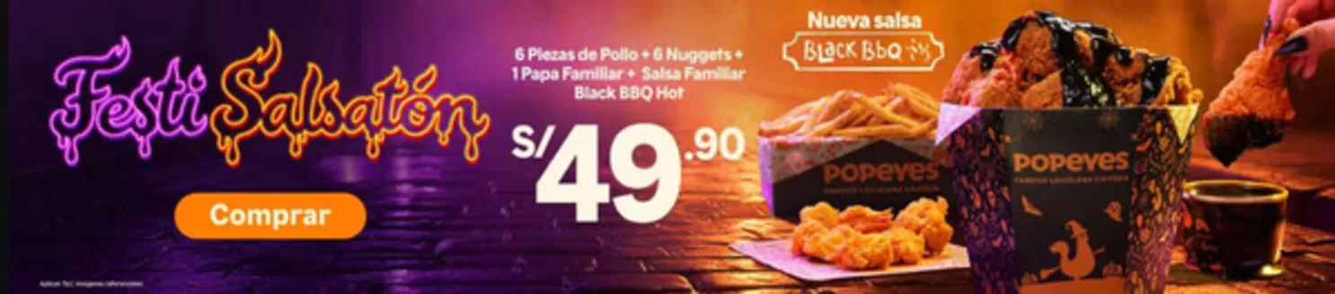 Catálogo Popeyes en Pimentel | Festi salsaton | 2026-10-15T00:00:00.000Z - 2026-10-31T00:00:00.000Z