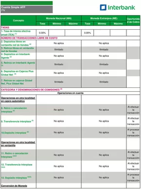 Catálogo Interbank en Jaén | Cuenta simple afp | 2025-09-16T00:00:00.000Z - 2025-09-30T00:00:00.000Z