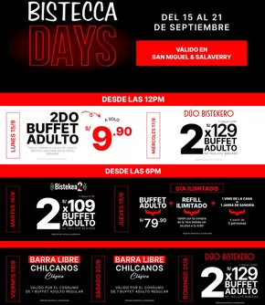 Catálogo La Bistecca en Piura | Bistecca Days  | 2025-09-16T00:00:00.000Z - 2025-09-21T00:00:00.000Z