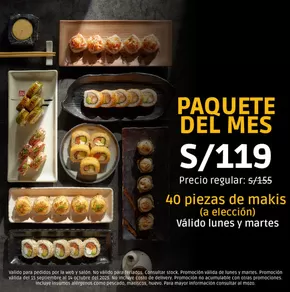 Catálogo Edo Sushi Bar en Piura | Paquete del mes  | 2025-09-16T00:00:00.000Z - 2025-10-14T00:00:00.000Z