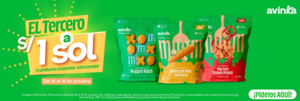Catálogo Avinka en Huánuco | Grandes descuentos en productos seleccionados | 2026-10-16T00:00:00.000Z - 2026-10-18T00:00:00.000Z