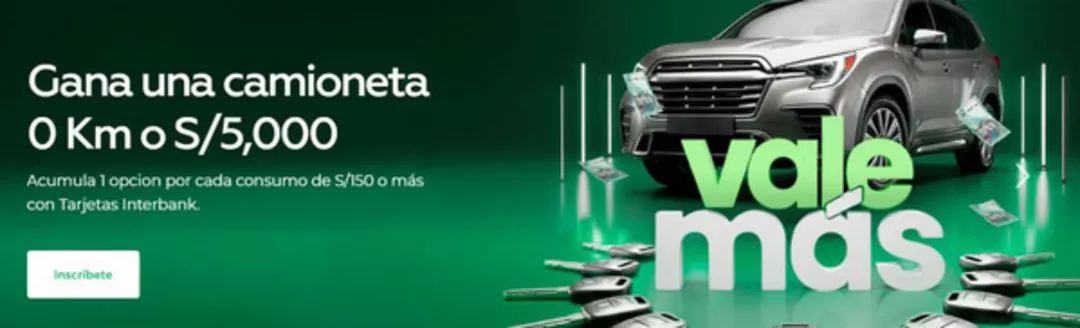 Catálogo Interbank | Gana una camioneta 0 km o S/5.000 | 2026-10-16T00:00:00.000Z - 2026-11-16T00:00:00.000Z