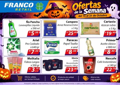 Catálogo Franco Supermercado | Ofertas de la semana | 2026-10-19T00:00:00.000Z - 2026-10-31T00:00:00.000Z