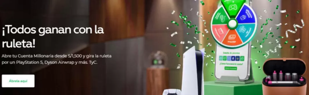 Catálogo Interbank en Pimentel | Todos ganan con la ruleta! | 2026-10-21T00:00:00.000Z - 2026-11-30T00:00:00.000Z