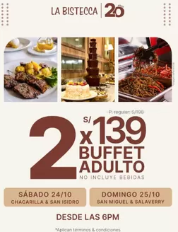 Catálogo La Bistecca | Buffet Adulto | 2026-10-23T00:00:00.000Z - 2026-10-25T00:00:00.000Z