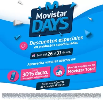 Catálogo Movistar | Movistar Days | 2026-10-28T00:00:00.000Z - 2026-10-31T00:00:00.000Z