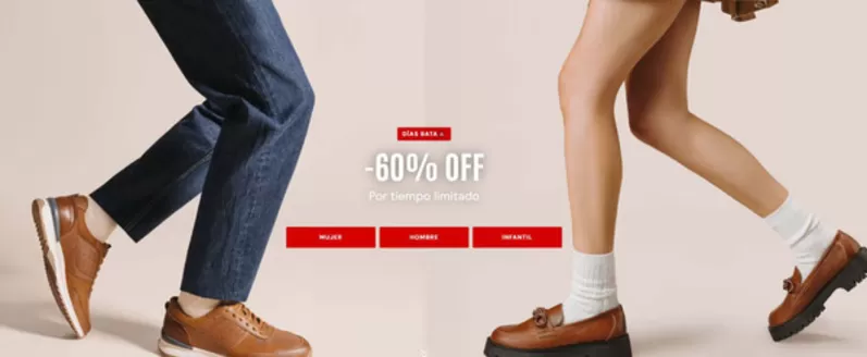 Catálogo Bata | -60%off por tiempo limitado | 2026-10-28T00:00:00.000Z - 2026-11-28T00:00:00.000Z