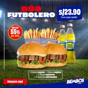 Catálogo Bembos en Lima | Gangas y ofertas actuales | 2025-09-19T00:00:00.000Z - 2025-10-03T00:00:00.000Z