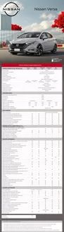 Catálogo Nissan | Nissan Versa | 2025-09-19T00:00:00.000Z - 2026-09-19T00:00:00.000Z