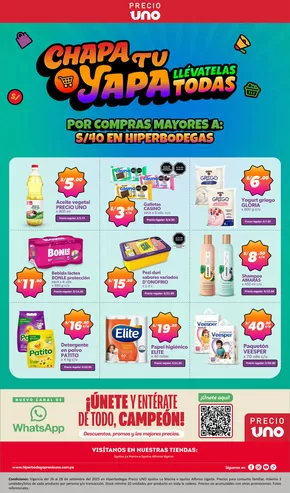 Catálogo Hiperbodega Precio Uno en Callao | Excelente oferta para todos los clientes | 2025-09-27T00:00:00.000Z - 2025-10-11T00:00:00.000Z