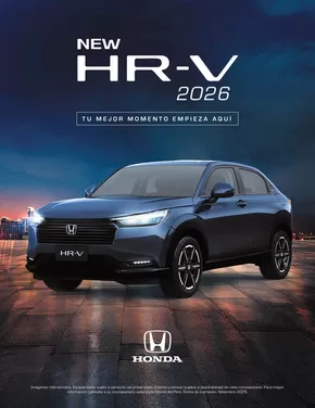 Catálogo Honda | Honda HRV 2026. | 2025-10-10T00:00:00.000Z - 2025-10-24T00:00:00.000Z